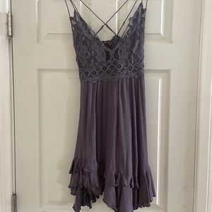 Free People Charcoal gray dress